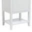 Meuble-lavabo de 20 po avec lavabo, armoire de salle de bain avec porte à fermeture douce, support de rangement et tablette ouverte-1395290370