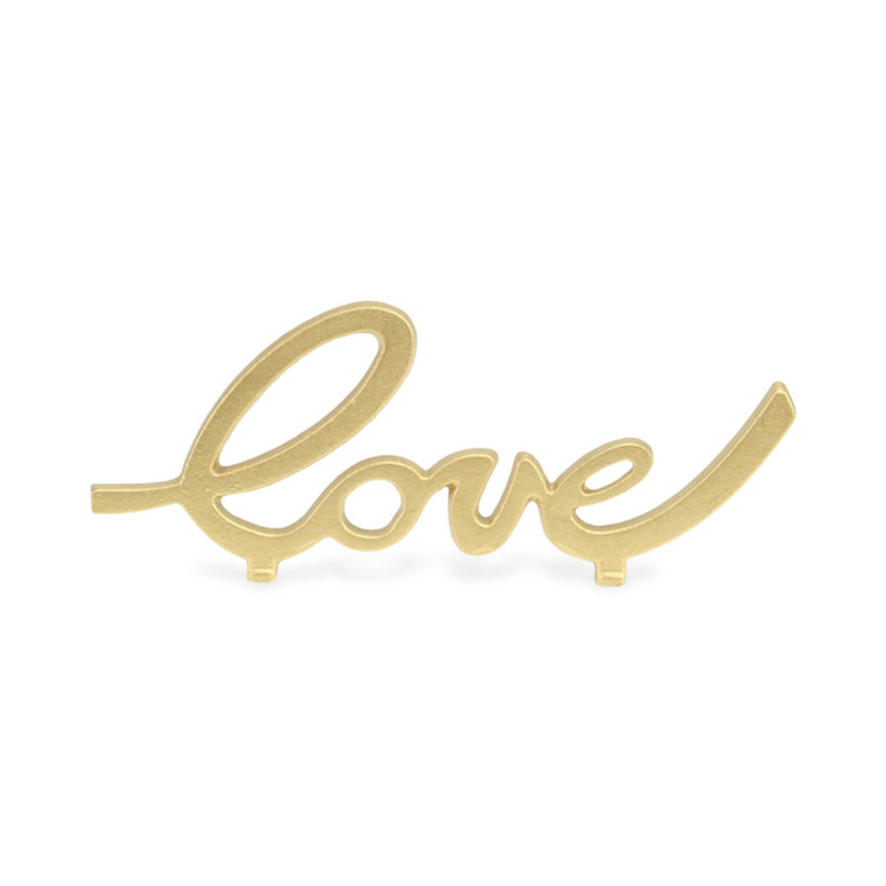 Pazel Text & Numbers Letter Block, Gold