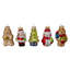 18ct Red and Green Beaded Garland with Christmas Ornaments 30"