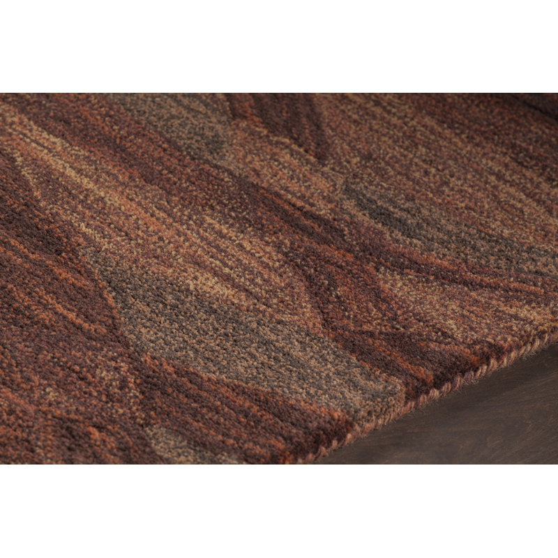 Tapis Clavern, Rectangle 5 pi x 7 pi 6 po, Brun/rouge/orange