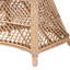 Fauteuil bohémien en rotin naturel tressé