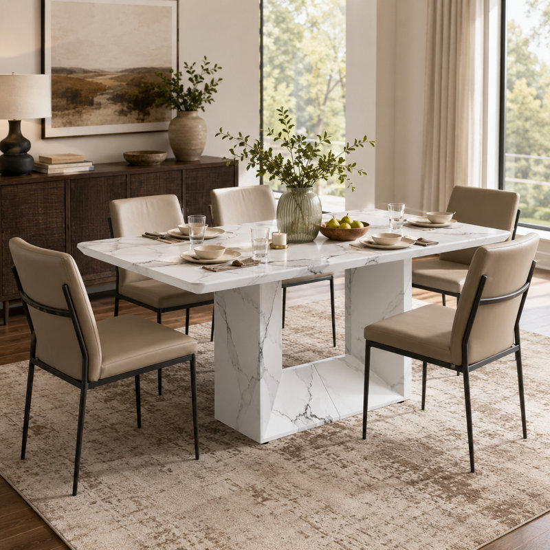 Table de salle à manger Fullwood, White