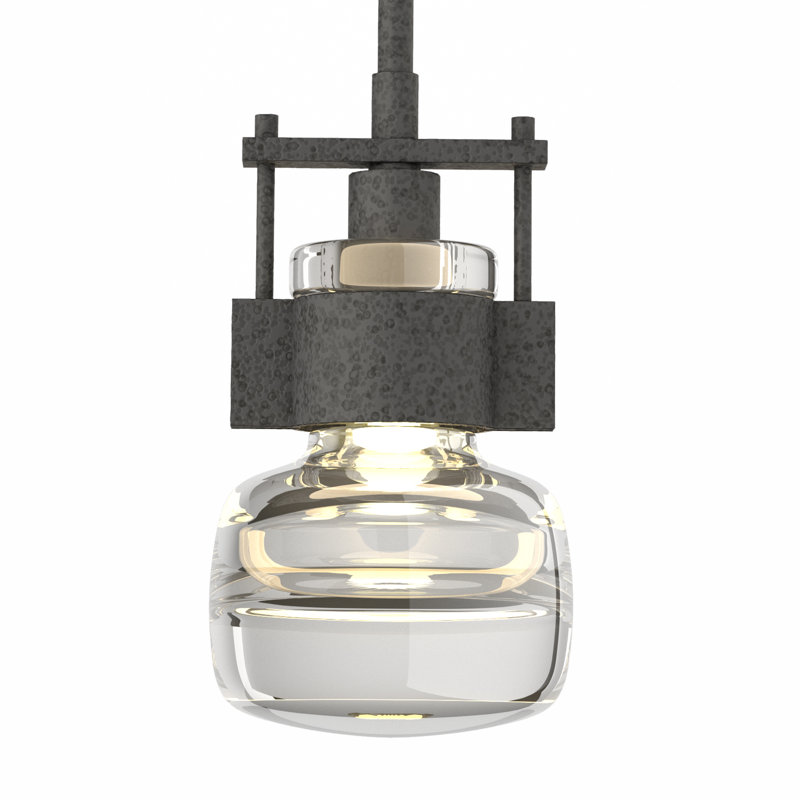Cuff 1 - Light Single Globe Pendant, Natural Iron, Medium
