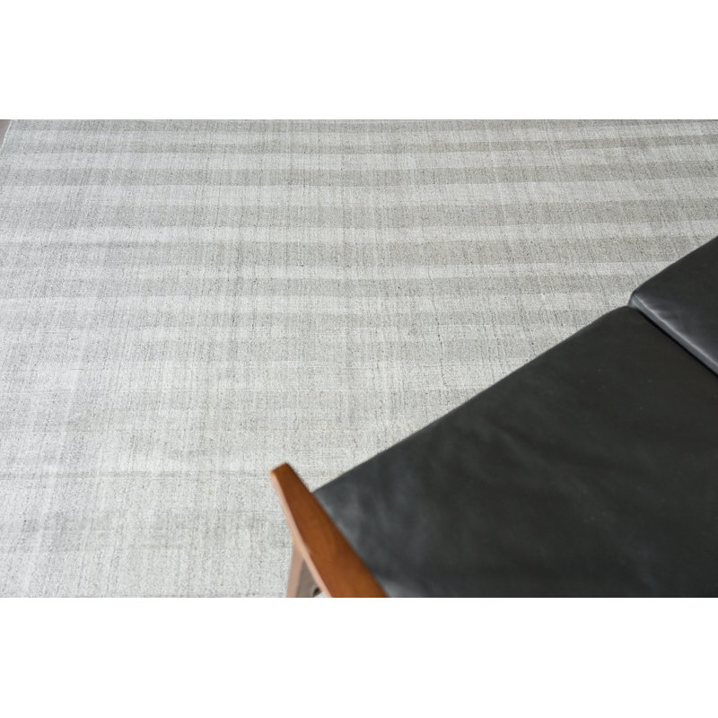 Robin Striped Area Rug in Light Silver/Gray, Rectangle 12' x 15'