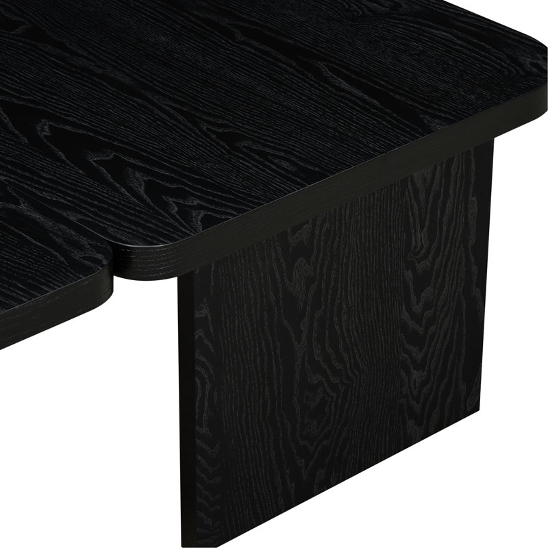 Ensemble de tables basses modernes U-Can, Noir
