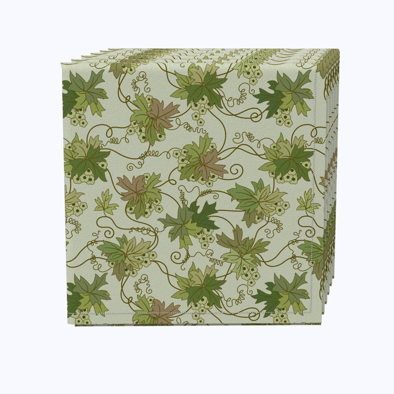 Cotton Floral Square Napkin