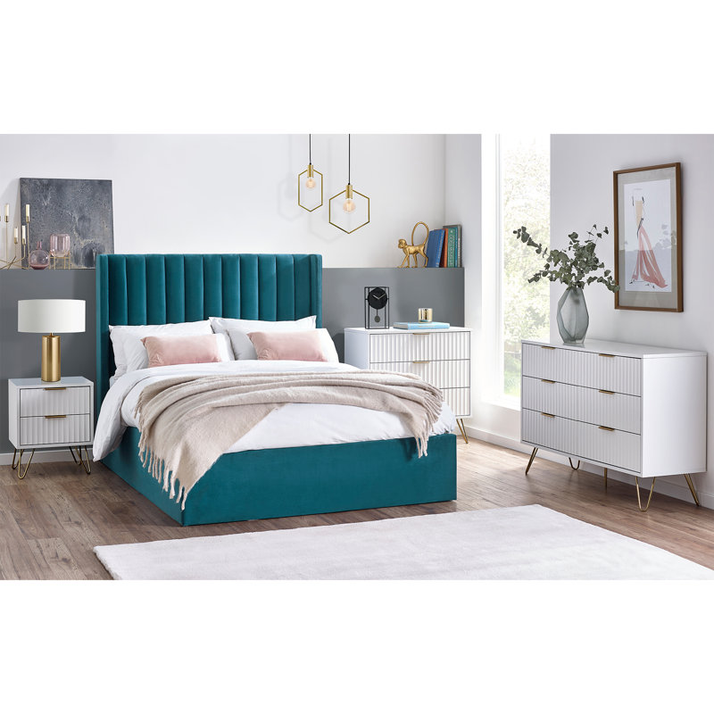 Brazzell 2 Door Solid Wood Wardrobe
