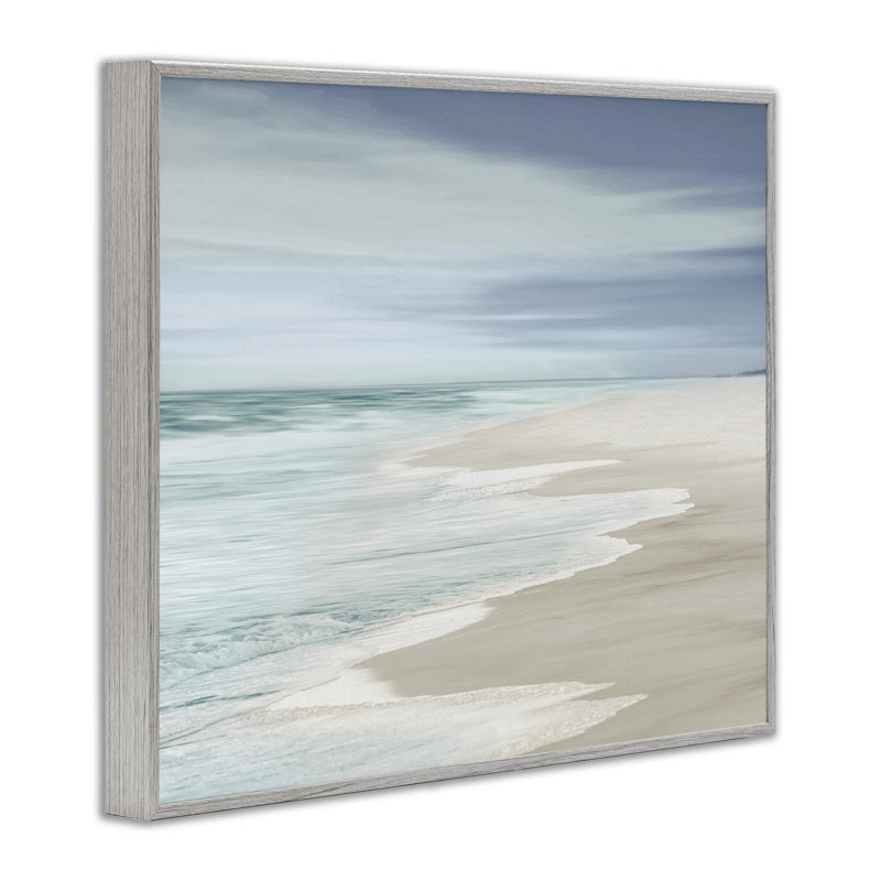 «Beach Foam Landscape» par Maggie Olsen, H 24 po x l 30 po x P 1,5 po, Estampe numérique Farmhouse