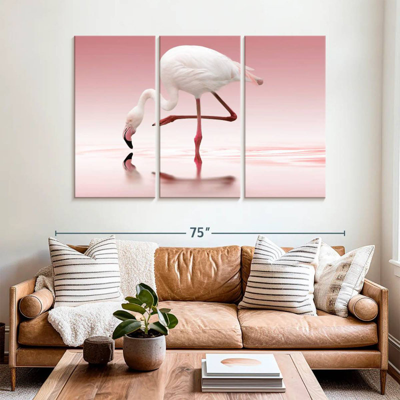 Brampt Bent Flamingo, 24" H x 38" W