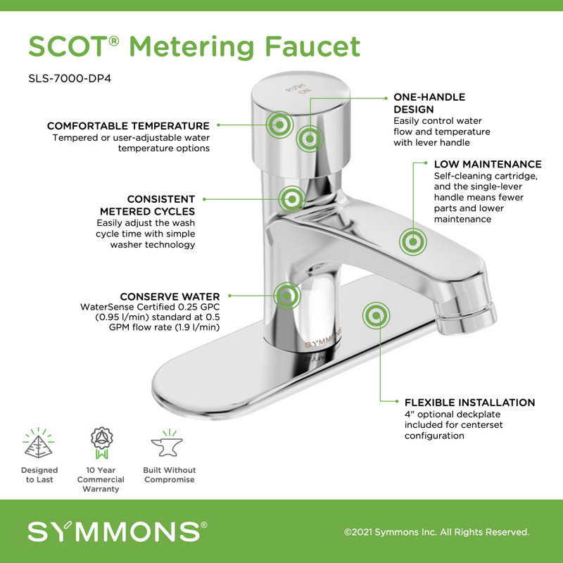 Scot Bathroom Faucet, Without Drain