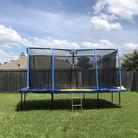 Upper Bounce Machrus Upper Bounce - Mega 10' X 17' Gymnastics Style,  Rectangular Trampoline Set - Green/Black & Reviews