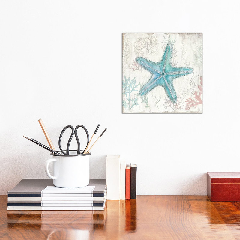 Coral And Shell III by Tava Studios - Wrapped Canvas Gallery-Wrapped Canvas Giclée, 30.48 cm H x 30.48 cm W