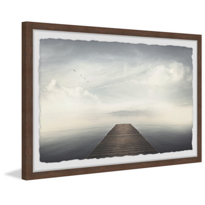 Ocean's Dusk 1 Piece Single Picture Frame Wall Art