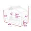 Lit de maison avec toit de maison de jeu et rangement intégré-304046507-304046504