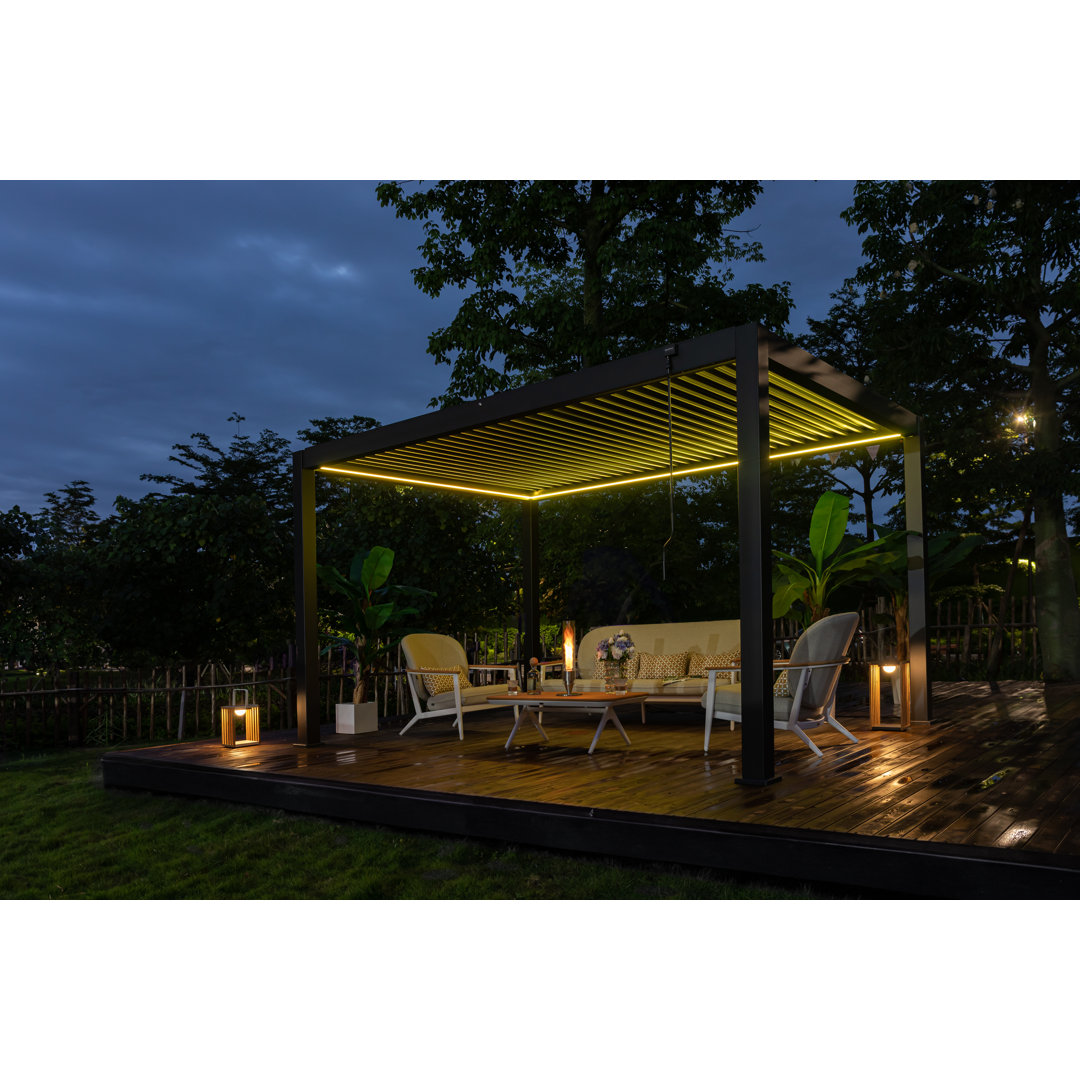 3 m x 3 m Pergola aus Aluminium