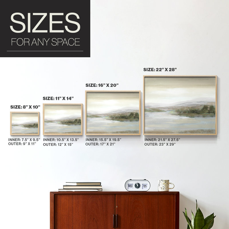 The Cove -Framed Print - Restickable, H 8 po x l 10 po, Naturel