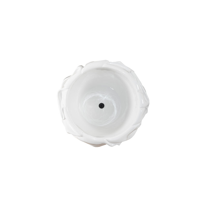 Drape Planter Gel Coat, White