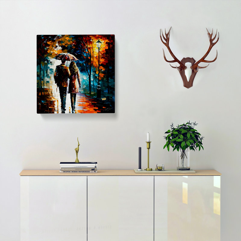 Lovers Palette Knife - Wrapped Canvas, 35cm H x 35cm W x 3cm D