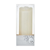 Unscented Realistic-Flame LED Wax Pillar Candles