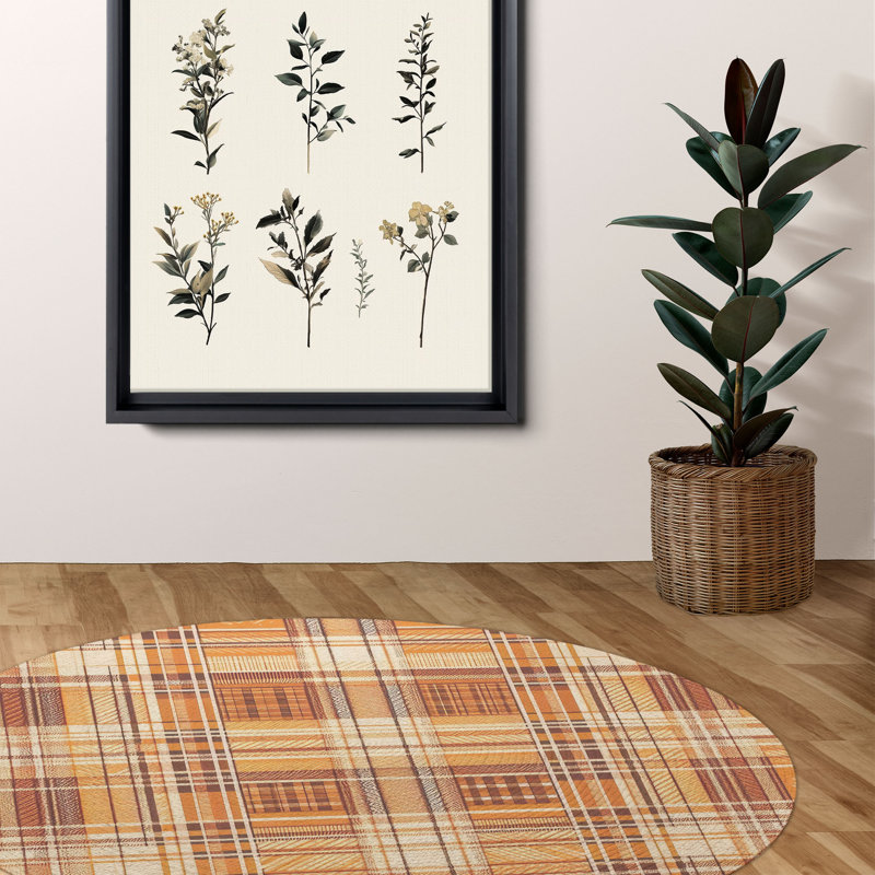Tapis tressé rustique, Rond 5 pi