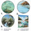 Dominicain Caribbean Dreamscape II - plage, reproduction d'art mural en métal-240334082