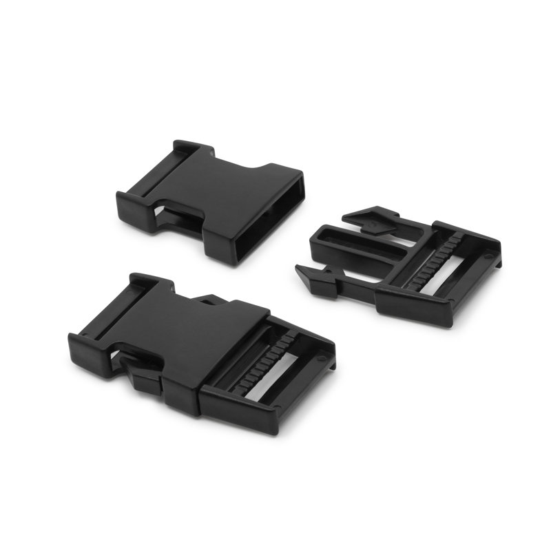 Dritz 1" Parachute Buckles, 12 Count, Black