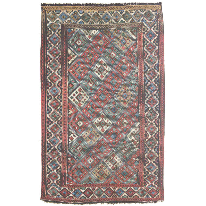 One-of-a-Kind Rectangle 4'2" X 6'7" Hand Knotted Area Rug