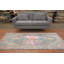 Tapis bleu teint à la main Oushak