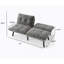 Canapé-lit pliant convertible gris-1824392161