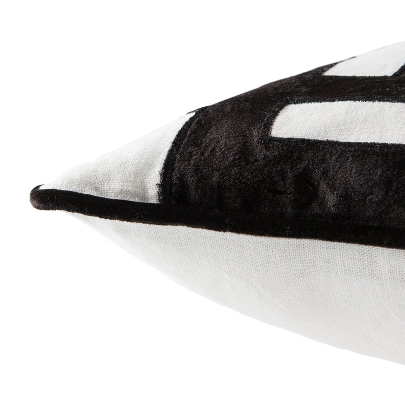 Housse de coussin en lin Cosmic, Noir