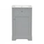 Meuble-lavabo de salle de bain avec lavabo, armoire de salle de bain avec porte à fermeture douce, support de rangement et tablette réglable-1305437314