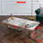 55" Wide Rectangular Coffee Table, Gold-1652749699