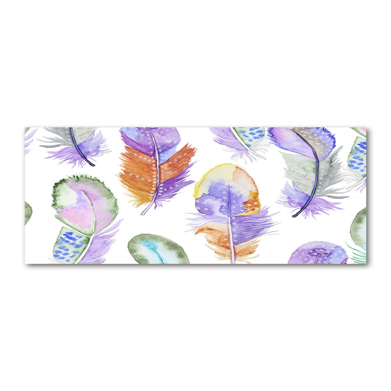 Colourful Feathers - No Frame Painting on Canvas