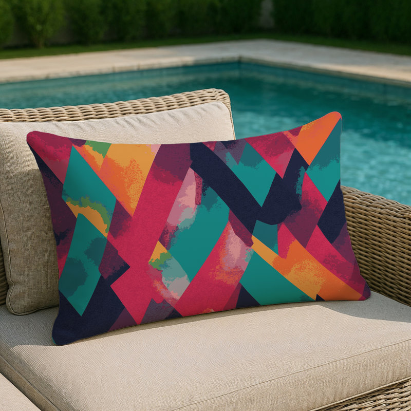 Coussin intérieur et extérieur Nova Grid, Rectangle 14"H x 20"W