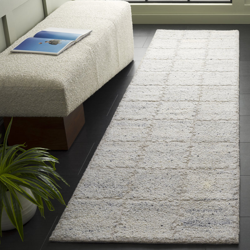 Tapis gris / argenté Harvest 107, Tapis de couloir 2 pi 3 po x 9 pi