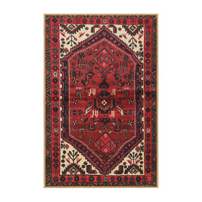 Tapis oriental rouge / beige