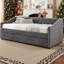 Modern Convertible Daybed with USB Charging Ports & Pull-Out Sleeper – Space-Saving Sofa Bed for Small Living Spaces and Guest Rooms-6361523
