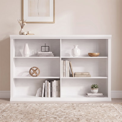 37" L x 47.2" W Wood Standard Bookcase
