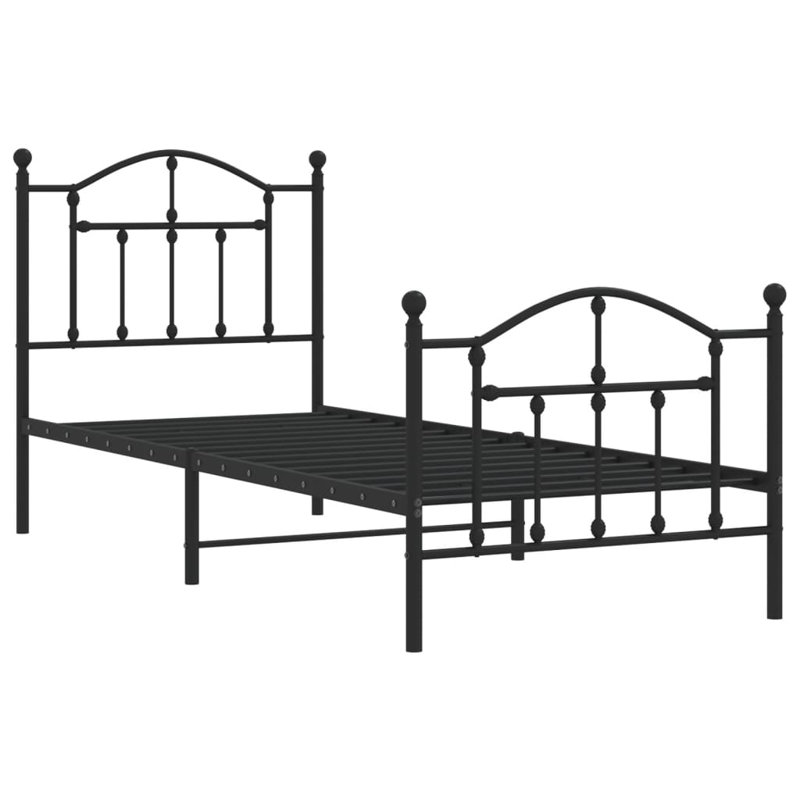 Anadolu Bed, Black, European Single (90 x 200cm)