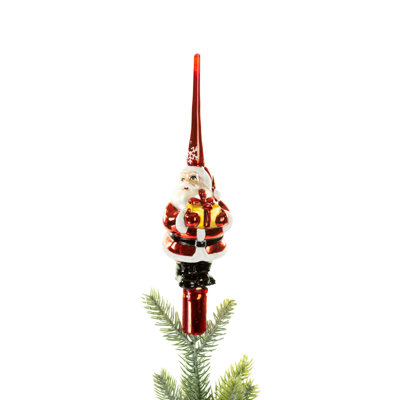 9'' Handmade Glass Tree Topper