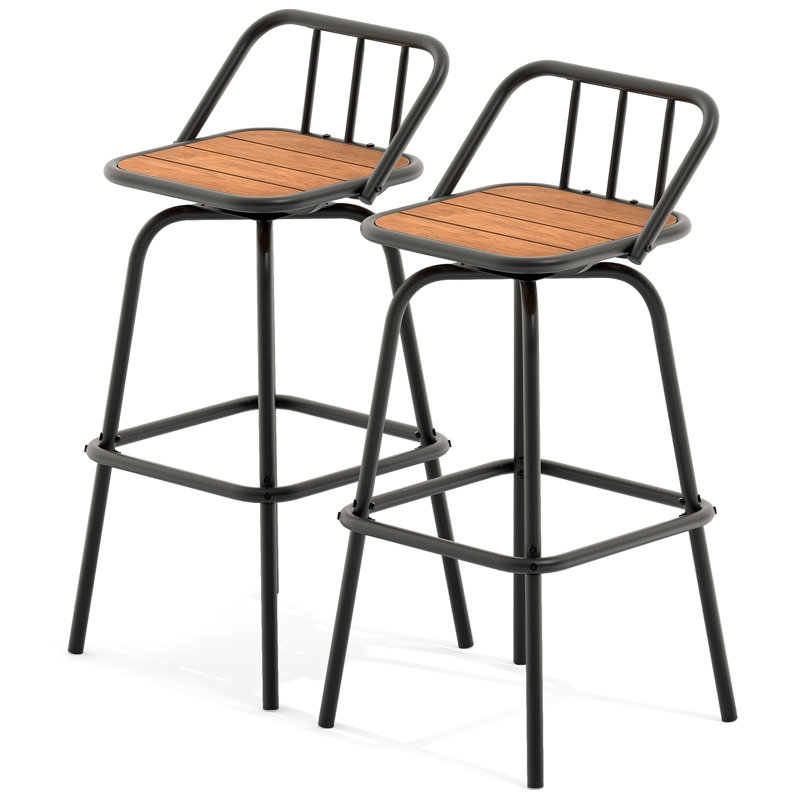 Chave Aluminum Outdoor Stool with Cushion