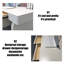 Bureau blanc rectangulaire en bois massif multicouche avec 2 tiroirs-1398794210