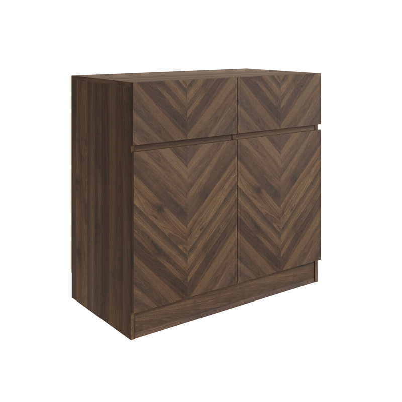 Collins 79 Cm 2 Drawer Sideboard, Royal Walnut
