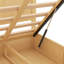 Lit plateforme en bois avec rangement inférieur et 2 tiroirs-1261329567
