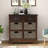 TREXM Rustic Storage Cabinet With Two Drawers And Four Classic Rattan Basket For Dining Room/Living Room-1711268612