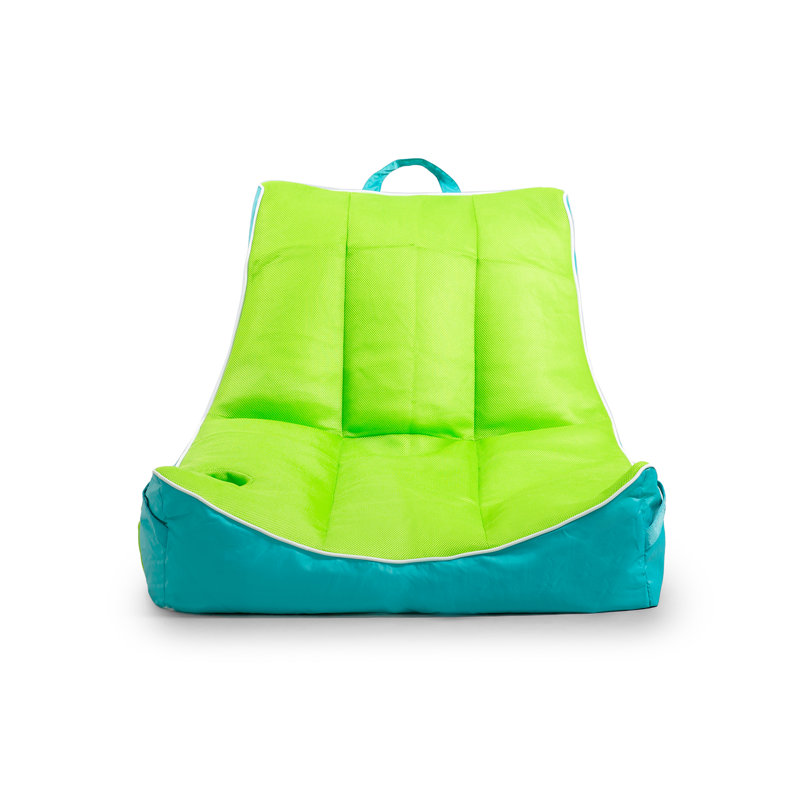 Lime Capri Mesh Fabric Pool Lounger with Back Support