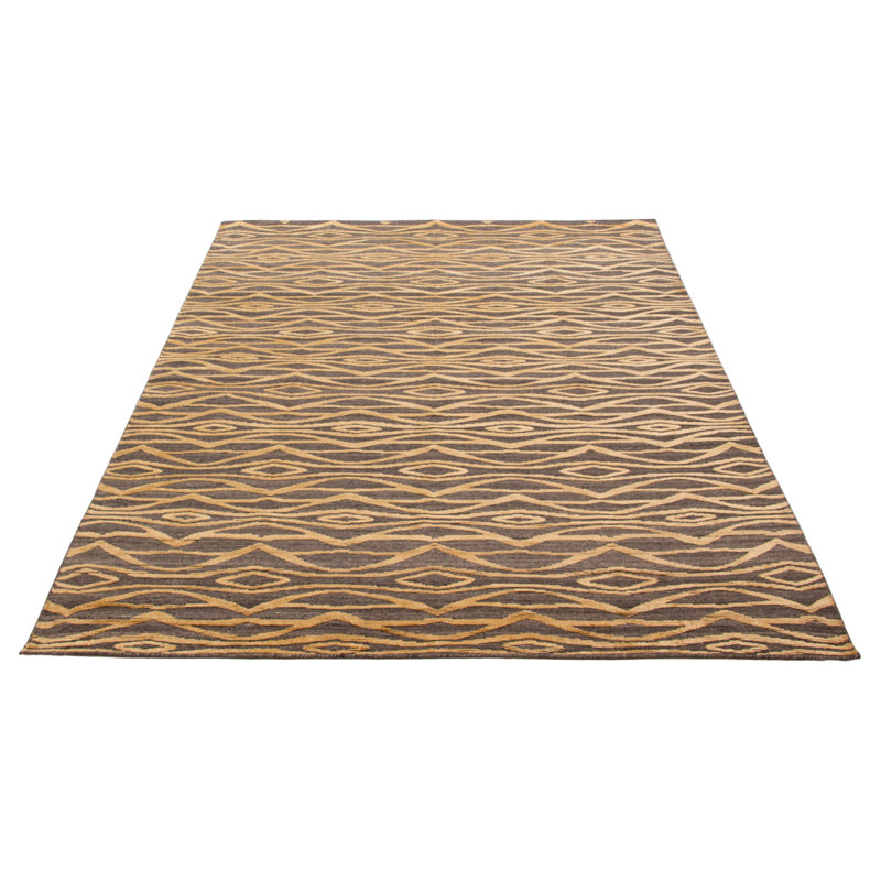Tapis unique gris unique de 7 pi 11 po x 10 pi 2 po Tangier