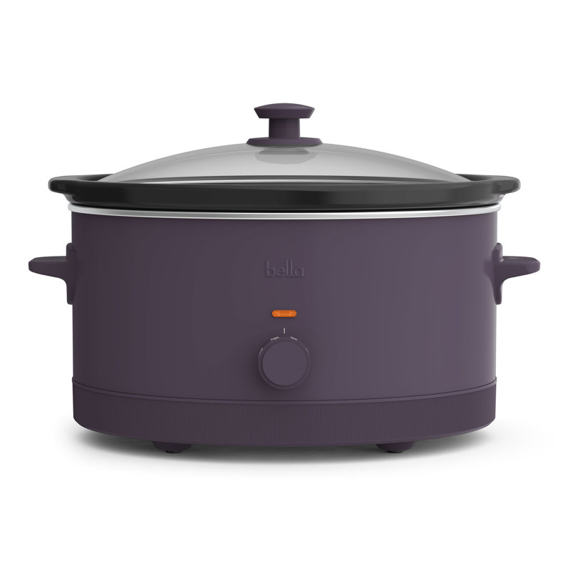 Bella 6.0 QT Manual Slow Cooker, Plum