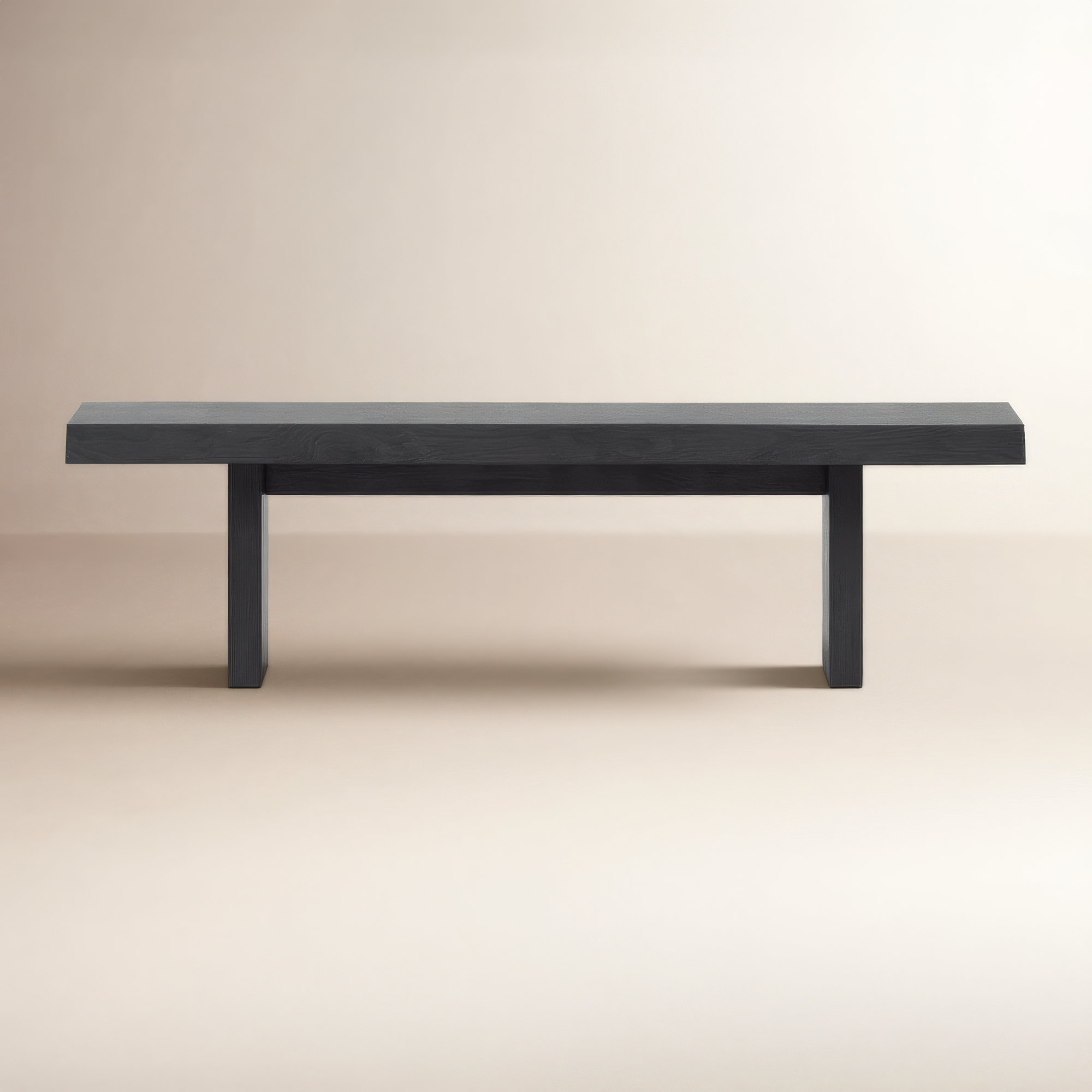Colin Kentley Bench, 18" H x 65" W x 15" D, Ebonized