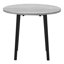 Ensemble de table de salle à manger, ensemble de 3 pièces, petit, abattant 35 po, cuisine, métal, stratifié gris, contemporain, moderne-809323697-809323710